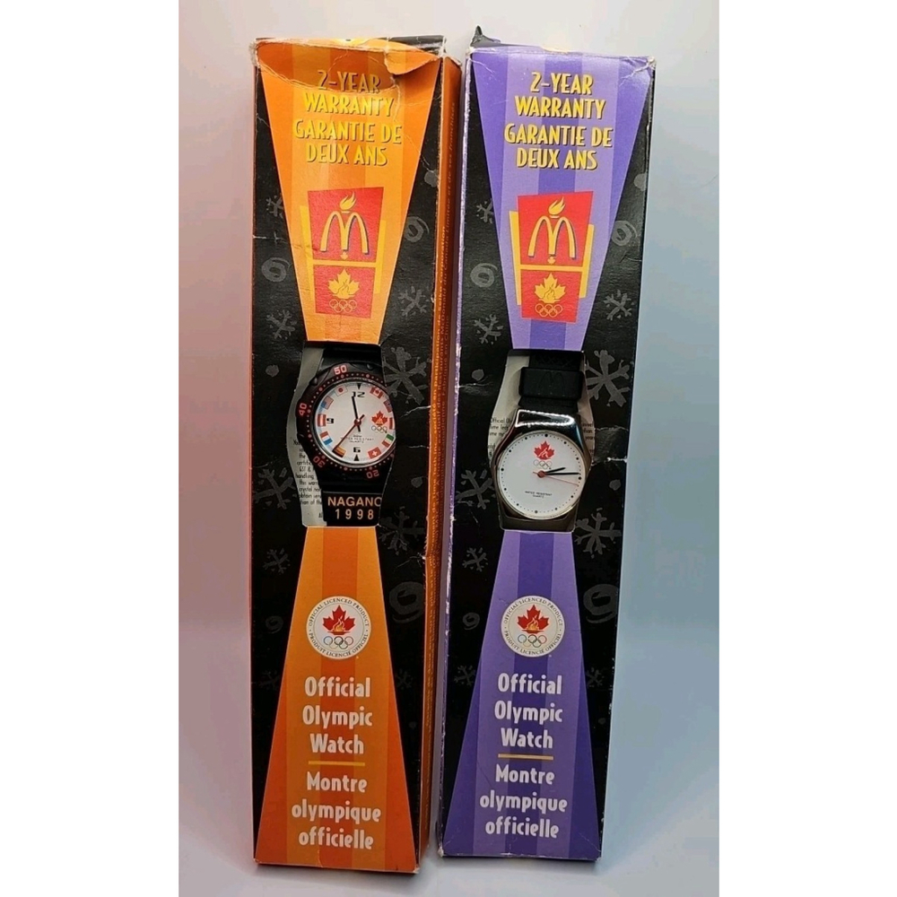 McDonalds Nagano 1998 Olympic Winter Games Watch #1 & #2 Canada Team